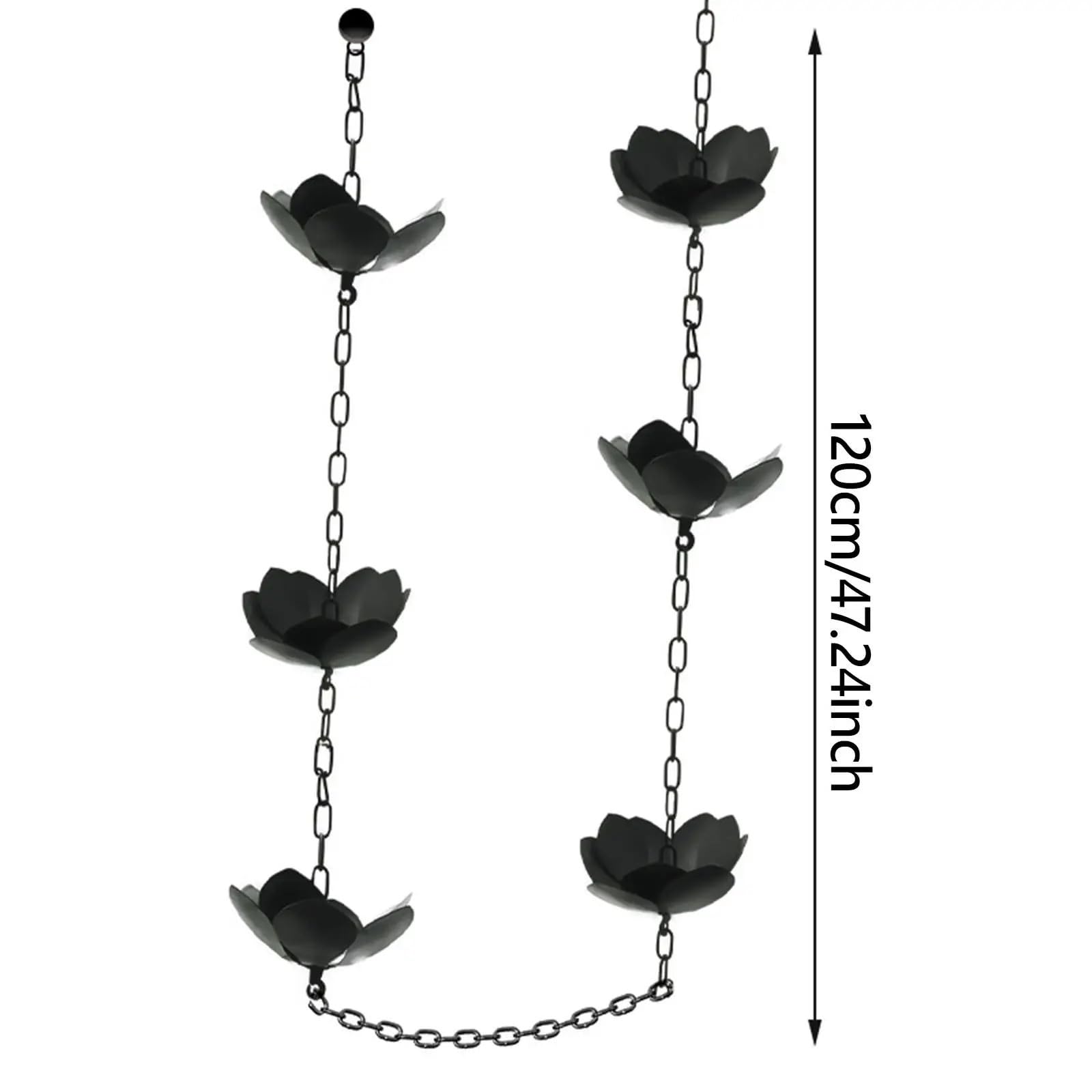 Catene gocciolatoio da grondaia Catena for la Pioggia, Catena in Metallo for Raccolta dell'Acqua piovana, for Black Lotus, grondaie Esterne, deviatore for l'acqua Estiva
