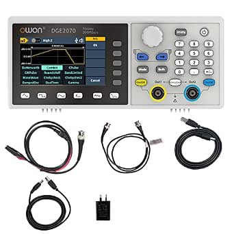 dualkanal-funktionenzeuger owon dge2070 mit 3,6-zoll-lcd-Anzeige