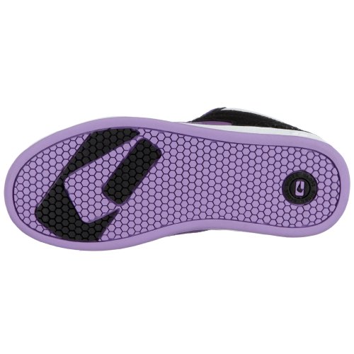 Globe Fate Mid-Girl GGFATEM, Mädchen Sportschuhe - Skateboarding, schwarz, (black/white/purple), EU 39, (US 8), (UK 5 1/2)