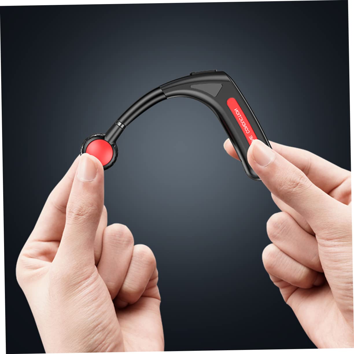Auricolari Sportivi Wireless a Conduzione Ossea Sopra L’orecchio, Cuffie da Corsa Gancio Regolabile e Suono Surround per Fitness e Allenamento