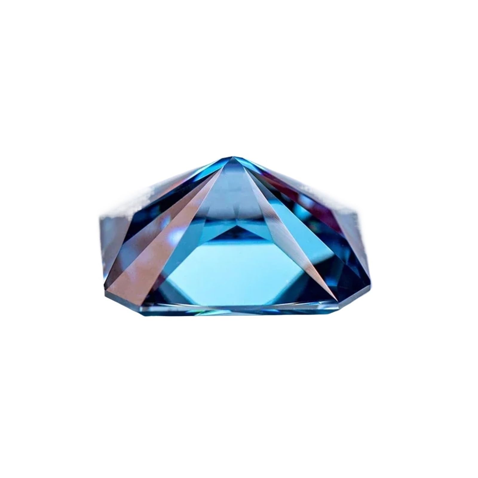 Piedra suelta de moissanita, Diamante de laboratorio BlueSapphire Moissanite RadiantCut for la fabricación dijes, anillos, aretes y joyería