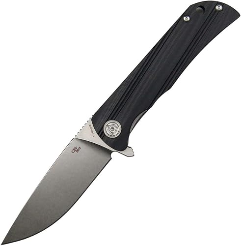 Eafengrow CH3001-G10 Cuchillos plegables D2 Hoja de acero G10, mango de material, cuchillo de campamento, cuchilla abatible para caza,