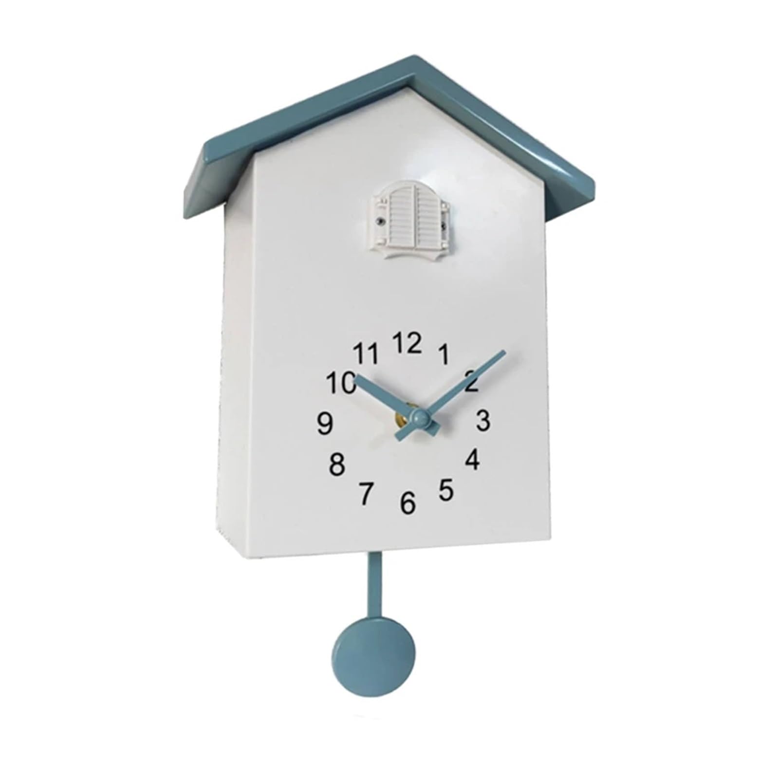 Gsclz Grey Cuckoo Wall Clock Telling For Time Hanging Timer Bird House Art Home Living Room Kitchen Office Decoration For Wall Art Home Office Decoration(Gray)