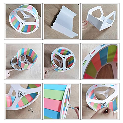 Roue d'exercice de course pour hamster nain avec spinner de jeu ajustable