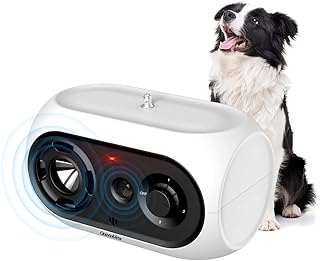 Automatic Anti Barking Device for Dogs, 3 Levels Waterproof Anti-Bark Control Deterrents Devices, 50FT Dog Barking Control Devices, Rechargeable Stop Dog Barking Tool for Puppy Small Medium Large Dogs