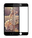 iPhone 6S Tempered Screen Protector, Pomelo Best Edge to Edge Full Cover 3D Tempered Glass Screen Protector for iPhone 6S, iPhone 6, 0.33mm 9H Hardness 3D Curved Glass Film Protector (iPhone 6s Black)
