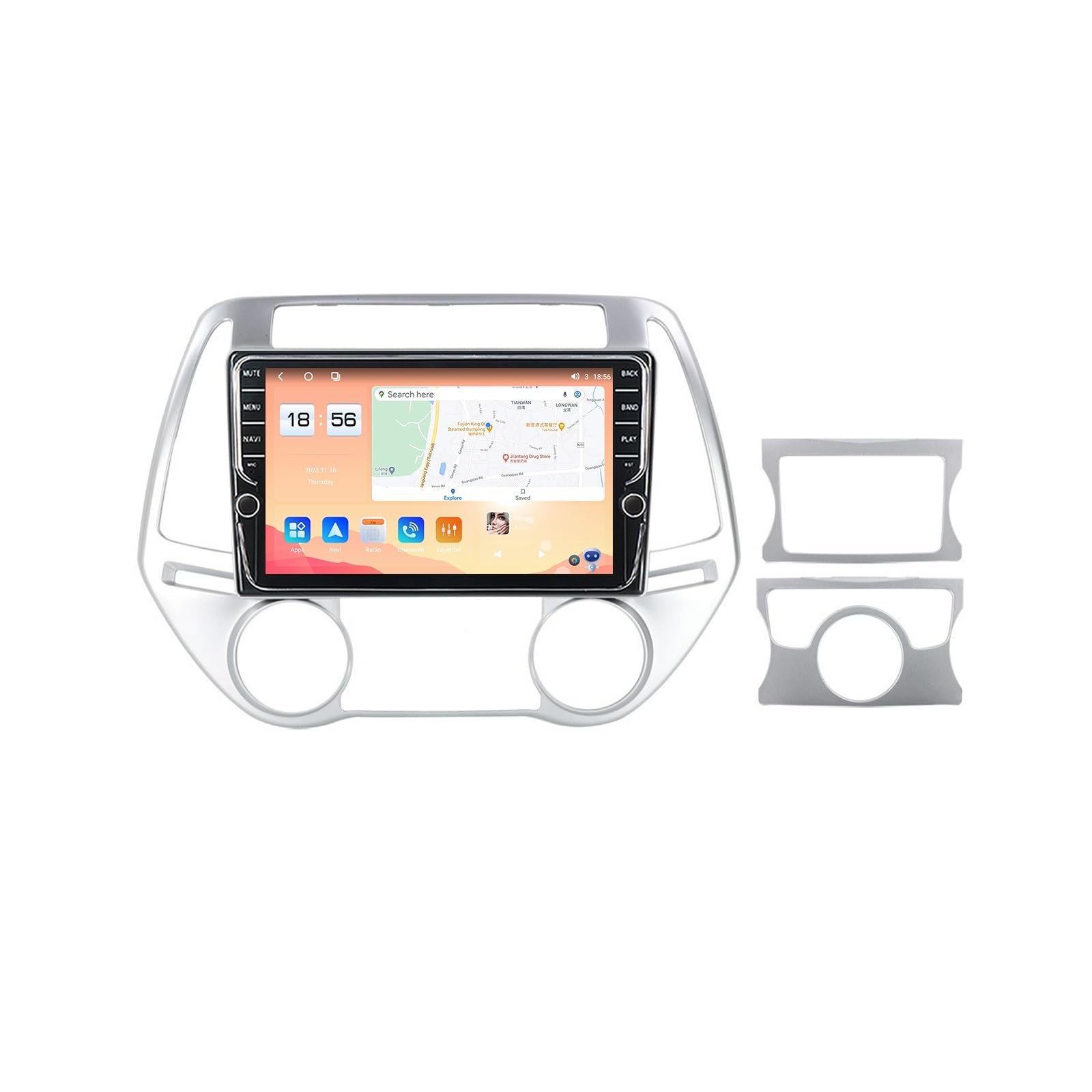 Autoradio Android 12 pour Hyundai i20 2012-2014 avec GPS et écran 9 pouces