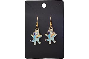 Blue and Orange Heeler Sisters Handmade Earrings