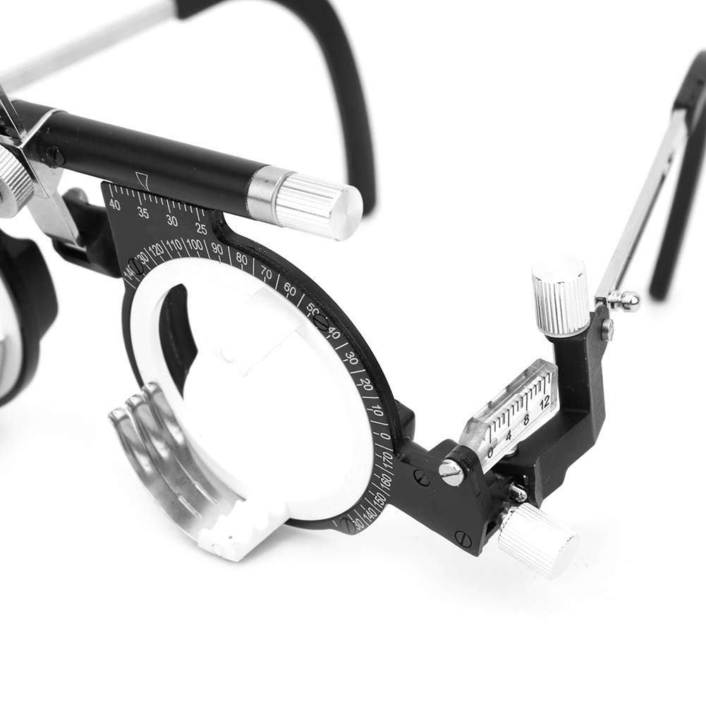Occhiale di Prova Montatura per Optometria, Montatura di prova Montatura per lenti ottiche 50-80 mm Occhiali per test di optometria oculare regolabili (TF5080A)