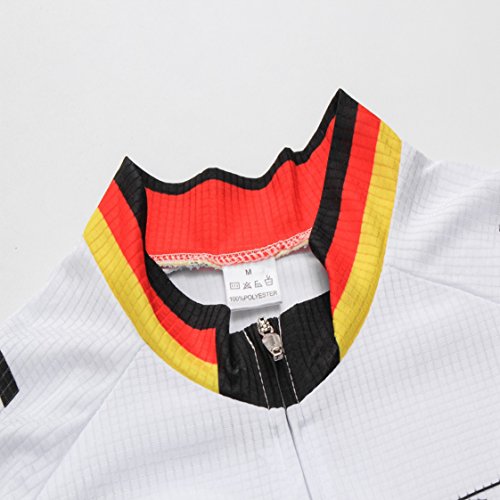 Foto von Deutschland Radfahren Jersey Männer Radfahren Jersey Fahrradbekleidung Fahrrad top Männer Ropa Ciclismo Maillot MTB Trikot Racing Sport T-Shirts Schädel Schwarz Größe L