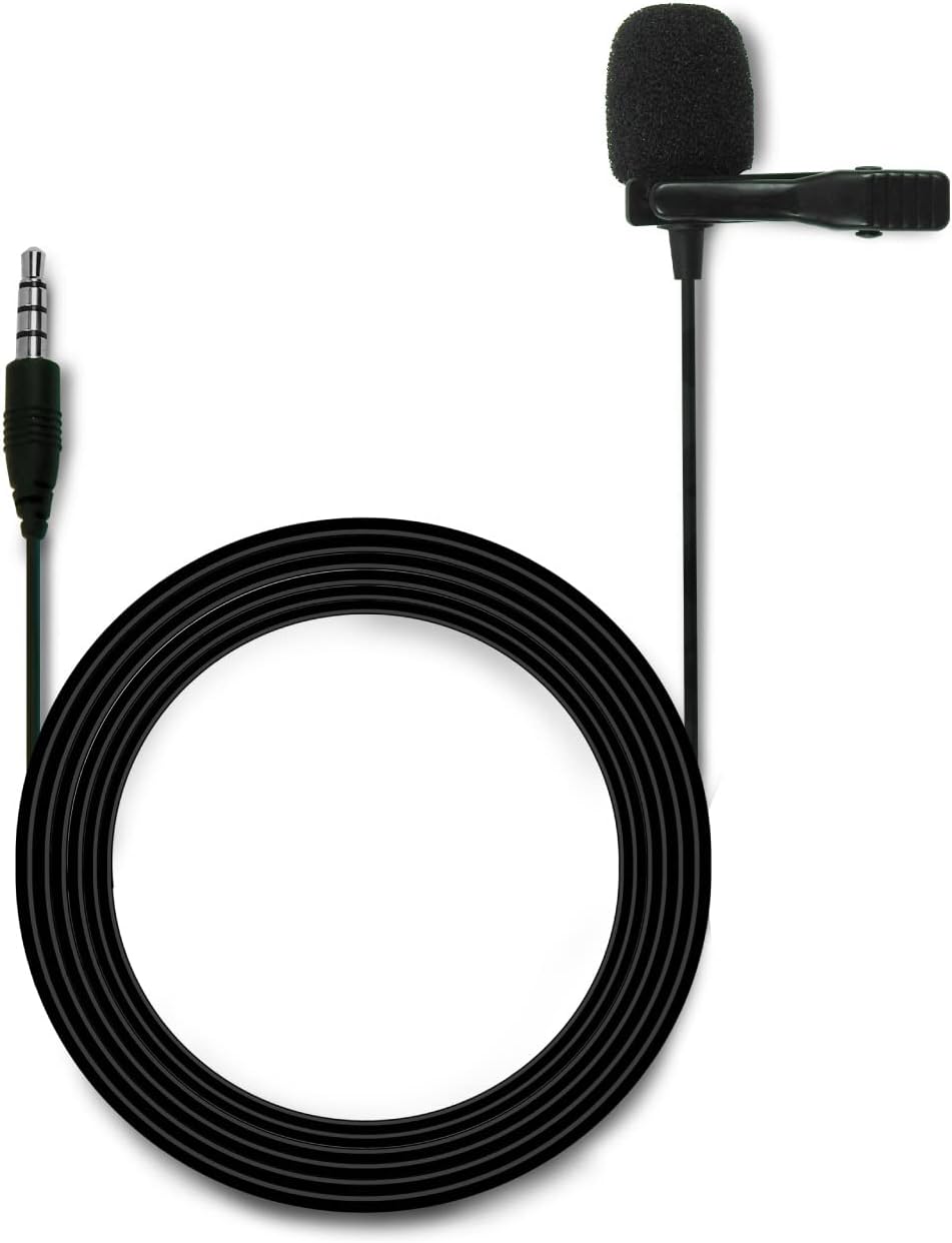 JBLCommercial CSLM10 Auxiliary Omnidirectional Lavalier Microphone For Content Creation, Vlogging & Voiceover (Black)