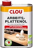 Clou Arbeitsplatten-Öl für rohes und geöltes Holz, wasserabweisende und abriebfeste Öl-Wachs-Kombination, 750ml