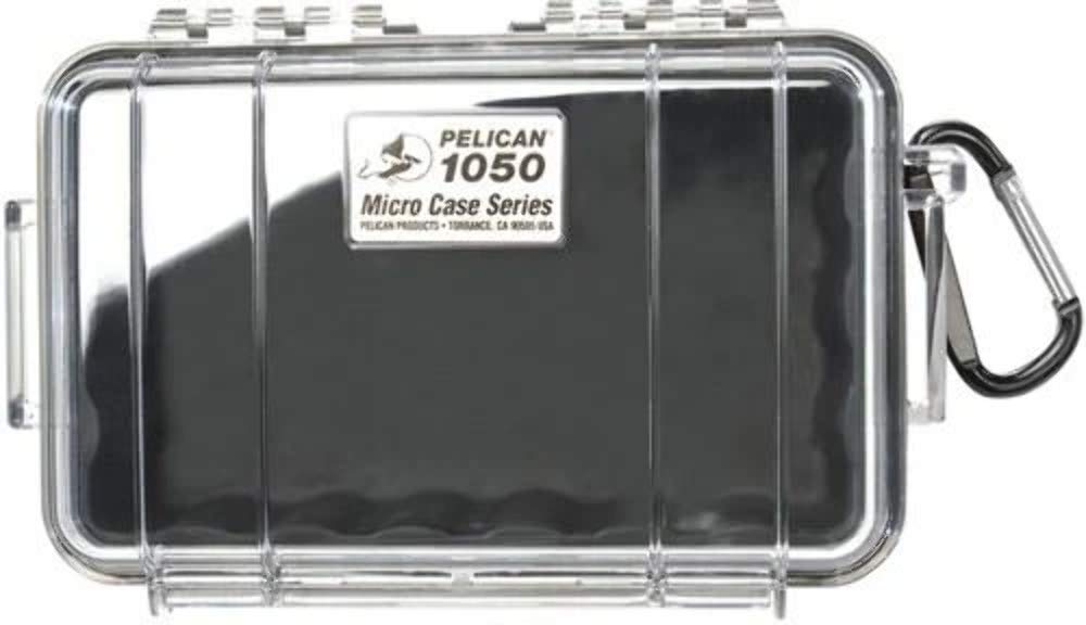 Pelican 1050 Micro Case - for iPhone, GoPro, Camera, and more (Black/Clear)