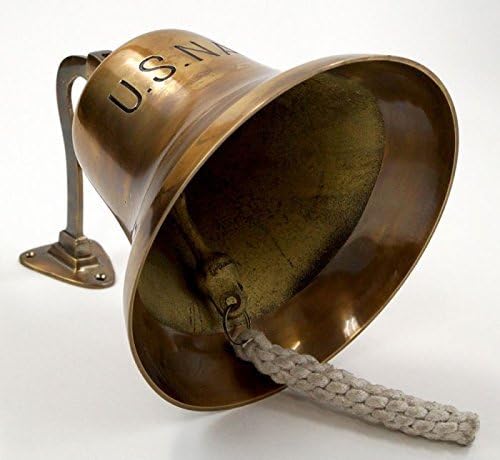 Brass Us Navy Bell, Antique Finish