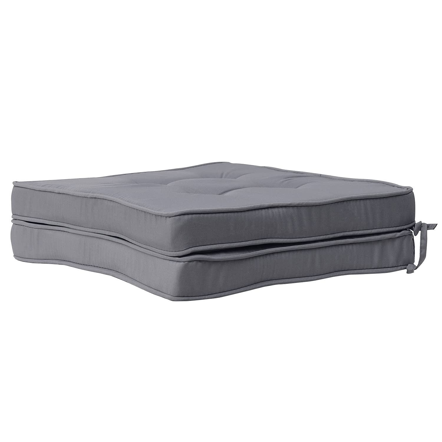 RACE LEAF Garden Chair Cushions,Chair Pads,Seat Pads for Dining Chairs,Cover Indoor Outdoor Seat Pad Cushions,for Your Living Room, Patio,Car,And More (square Pack of 2,black) - Image 3