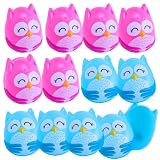 Fun Express OWL Shaped Egg - Party Supplies - Home Decor Christmas Birthday Party Easter Decoration Gift - =Graduation Birthday Baby Shower Party Supplies - 12 Pieces