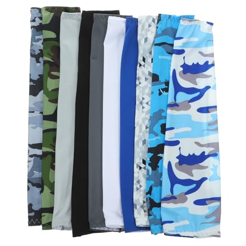 Mangas de brazo UPKOCH elásticas unisex para evitar quemaduras solares haciendo deporte