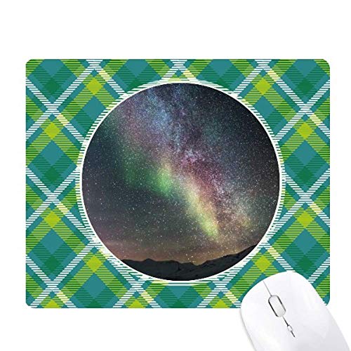 Tapis de souris motif nuages sombres et grille verte pour votre bureau design