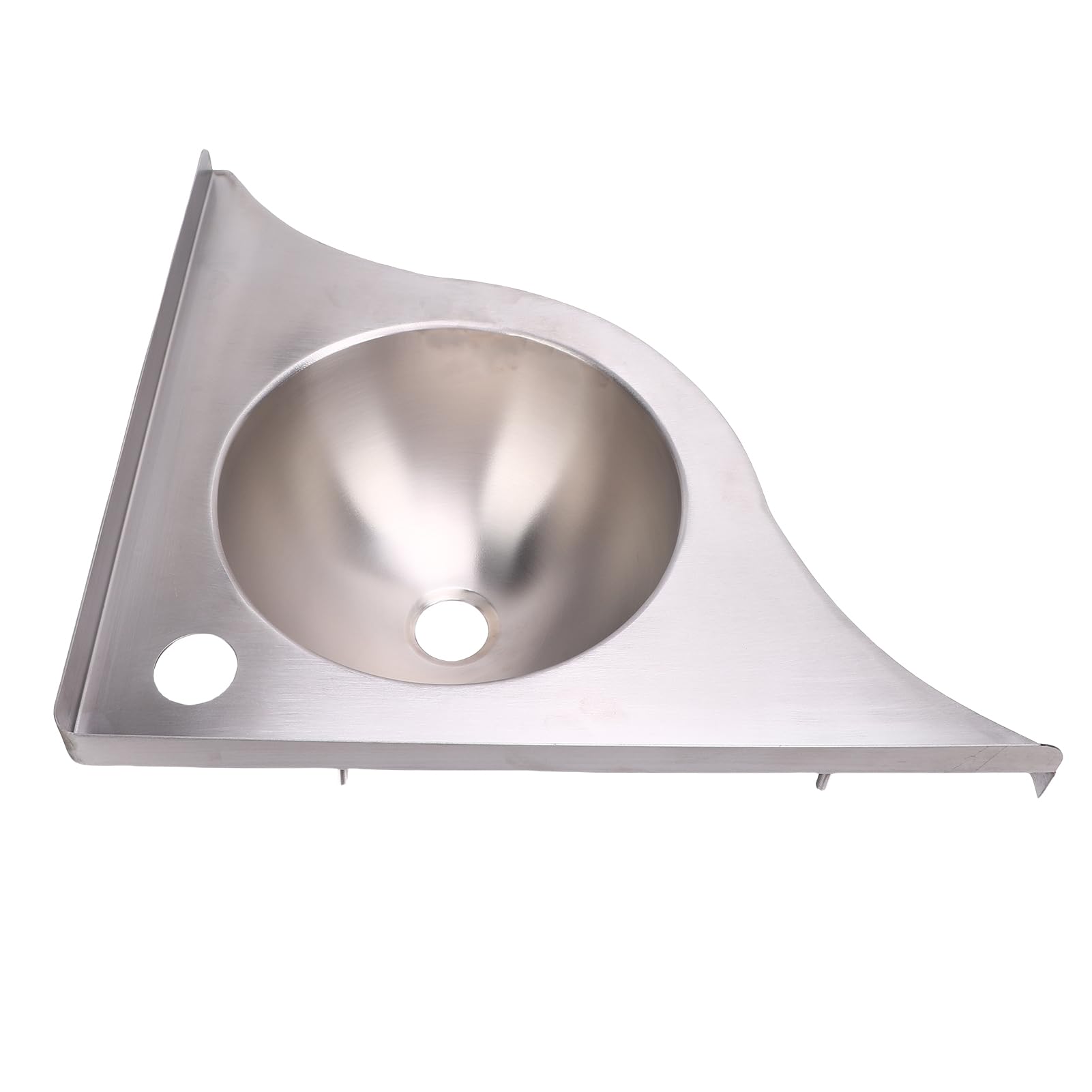 Lavello Ad Angolo per, Lavello da Cucina con Montaggio a Parete in Acciaio Inossidabile, Lavabo Ad Angolo a Vasca Singola, Lavabo Triangolare con Uscita da 40 Mm per Cucina per Yacht,