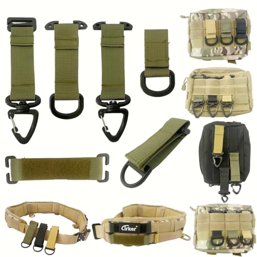 [Cirker] �y�ʃ^�N�e�B�J���o�b�N�� MOLLE�o�b�N�� �o�R �A�E�g�h�A �o�b�N�p�b�N�p �O�p�o���� 360�x��]�J���r�i �����z���_�[ �v�b�V��D���b�N ��]D�����O ��܃N���b�v �����g�� �A�N�Z�T�� (MOLLE�E�F�r���O-�~���^���[�O���[��