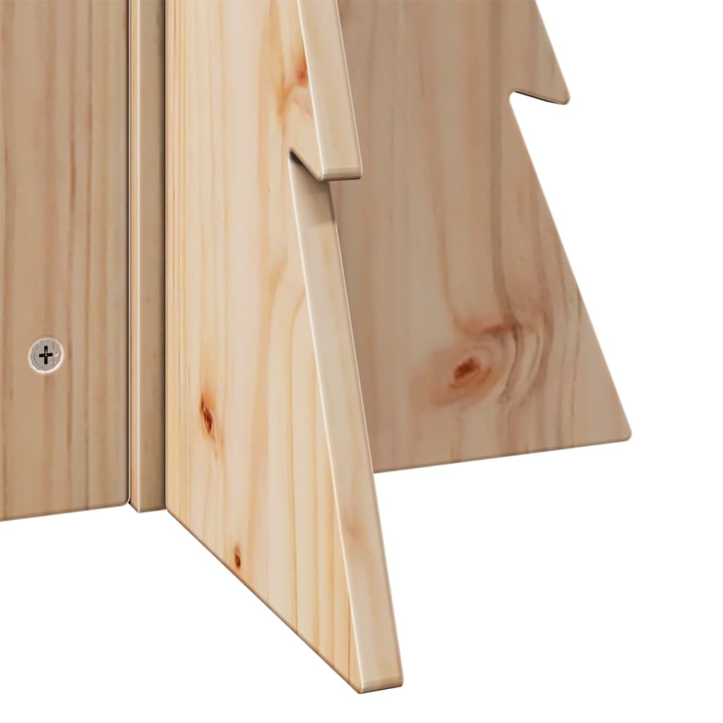 Árbol de Navidad de madera para decorar, 69,5 cm, madera maciza de pino, árbol de decoración DIY para ambiente festivo de Navidad, interior