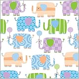 Baby Elephant Gift Wrap Flat Sheet 24' X 6'