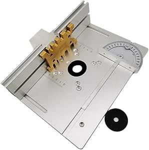 Piastra Per Fresatrice 21 In 1 - In Alluminio, Con 4 Anelli E 12 Viti, Per Lavorazione Legno