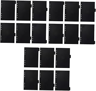 TEHAUX 18 Peças Divisores De Índice De Seção De Notebook A5 Divisórias De Fichário Divisórias De Fichário De Notebook Divisórias Inseríveis Separadores De Fichário Divisores De Fichário