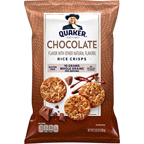 Quaker Rice Crisps, Chocolate, 3.52 Oz Bag (Packaging May Vary) #TOP1