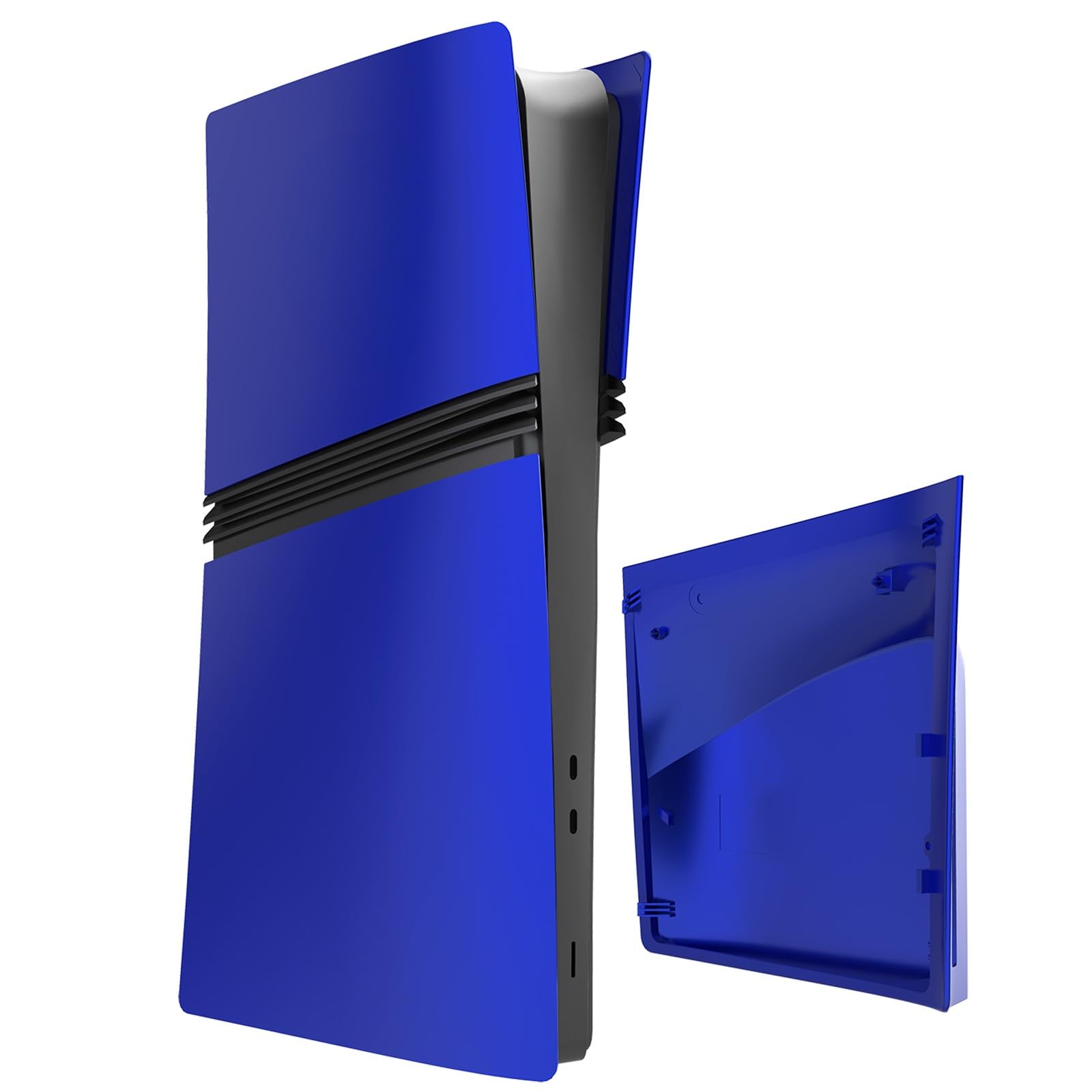 Placa Frontal para PS5 Pro, Tapa Frontal Tapa Trasera Placa Frontal, Placas Frontales de Repuesto para Carcasa Antipolvo - Azul (Edición en Disco)