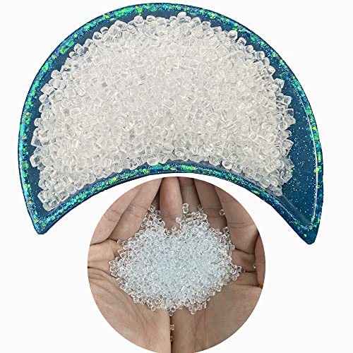 Cayway Piedras de Hielo Falsas Reutilizables de Cristal Acrílico Artificial, 3mm Cubitos de Hielo Falsos para Accesorios de Fotografía, Rellenos de Jarrón (100g)