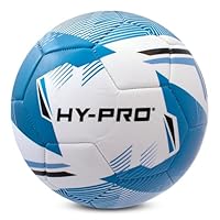 Hy-Pro Chevron Football - Size 5 with PVC Grip - Ideal for Training & Matches in All Weather Conditions