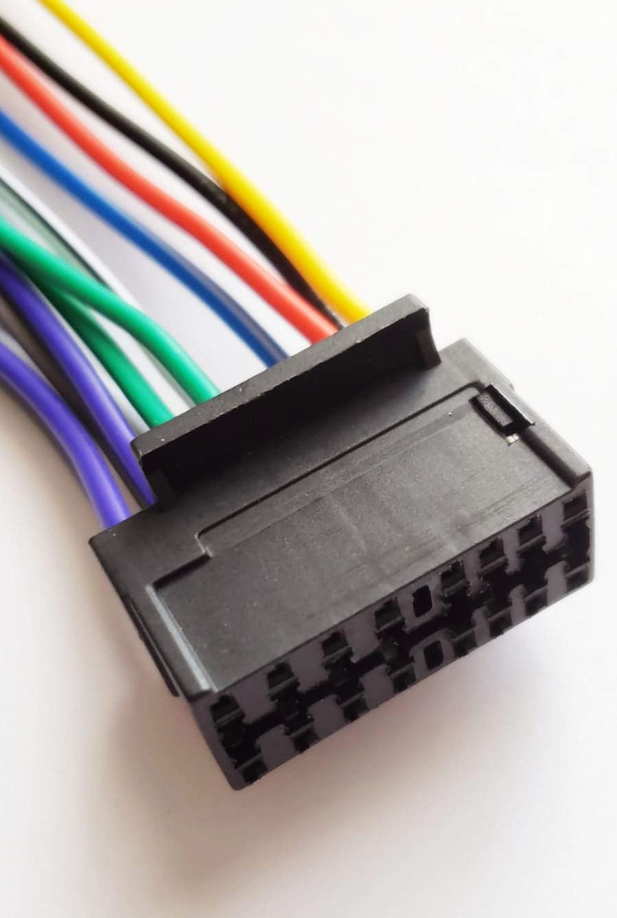 Close-up of the 16-pin connector face