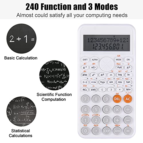 Image of EooCoo 2-Line Standard Scientific Calculator, Cute Desk Accessories, Portable and Cute School Office Supplies, Suitable for Primary School to College Student Use