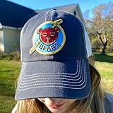 Vintage Inspired Baseball Cap – Embroidered Patch Adjustable Hat – Classic Sports Nostalgia on 47 Brand Cleanup Trawler (Blue/White)