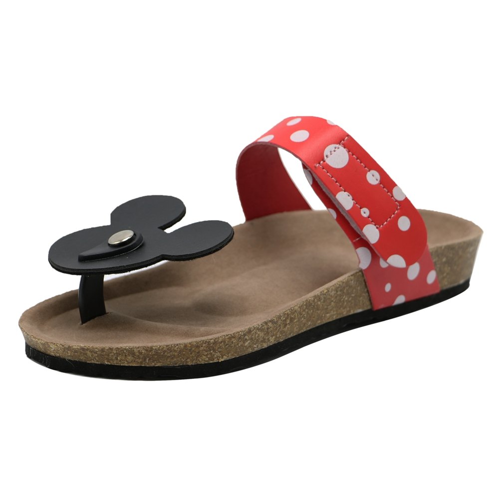 mickey mouse flip flops womens