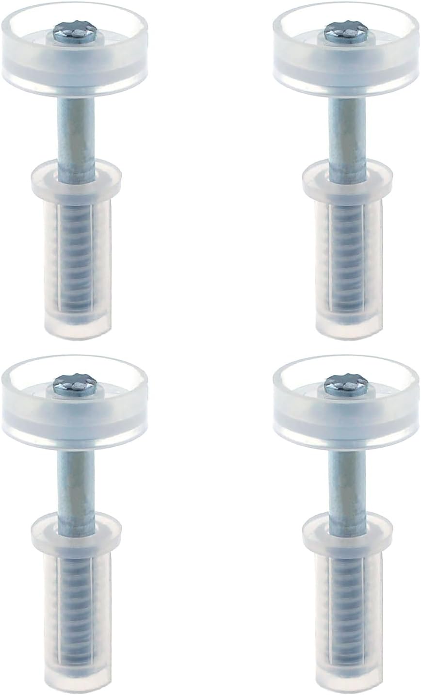 Bxian 4PCS Wardrobe Door Hardware Repair Part Bifold Door Hardware