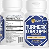 Natural Stacks: Liquid Curcumin- Turmeric Supplement - 30-Day Supply (60 Count) - Active Anti-Inflammatory Compound from Turmeric - Join Health Support - May Boost Metabolism