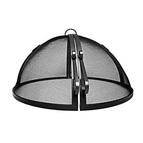 Masterflame 40'' Welded Hybrid Steel Hinged Round Fire Pit Safety Screen #TOP1