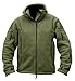 TACVASEN Mens Fleece Hoodies Zip Up Windproof Tactical Hoodie for Men Fleece Jacket Full Zip Mens Jacket Winter Warm Hunting Army Green