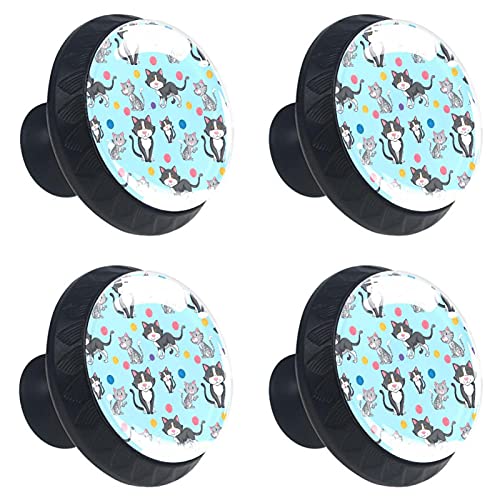 Boutons de meuble chat cristal pour relooker la commode de la chambre