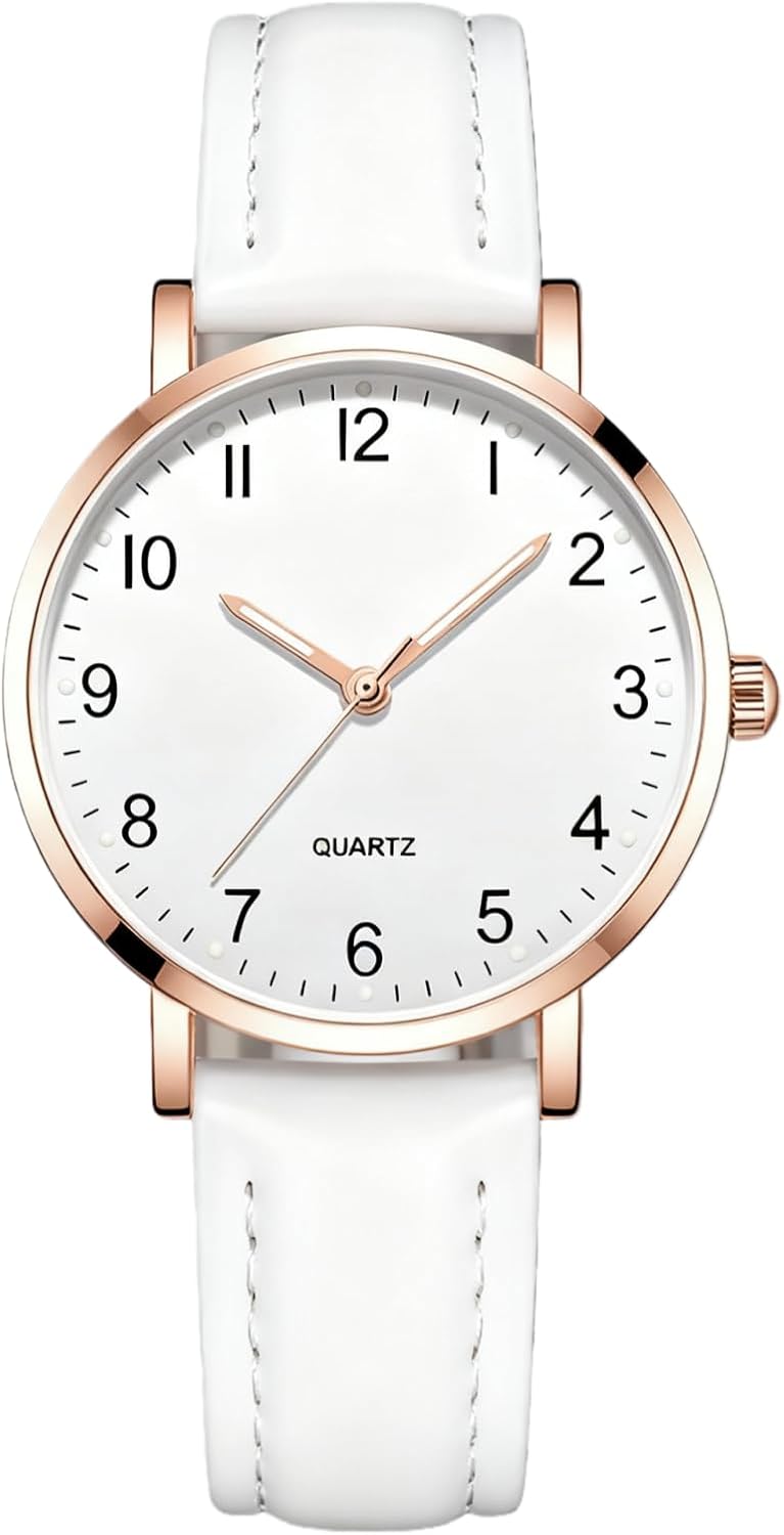 Women Round Watches Rose Gold case Stylish Quartz Pointer Design, Specially Designed for Ladies’ Wrist Watches
