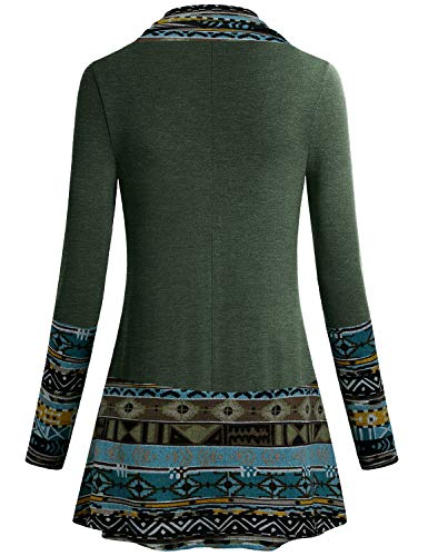 Miusey Tunic Sweater For Women,Juniors Winter Clothes Dressy Long Tunic Blouse For Women For Legging Form Fitting Cute Print Lightweight Tunic Dress Dark Green Xxl #TOP1