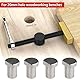 2 Stück Holzbearbeitung Bankhaken 20mm, Tisch Werkbank Klemme, Niederhalter Werkbank Klemme,Edelstahl Tisch Hobel Stop Bank Hunde Klemme,Niederhalter Klemme für Hobelbank (Edelstahl)