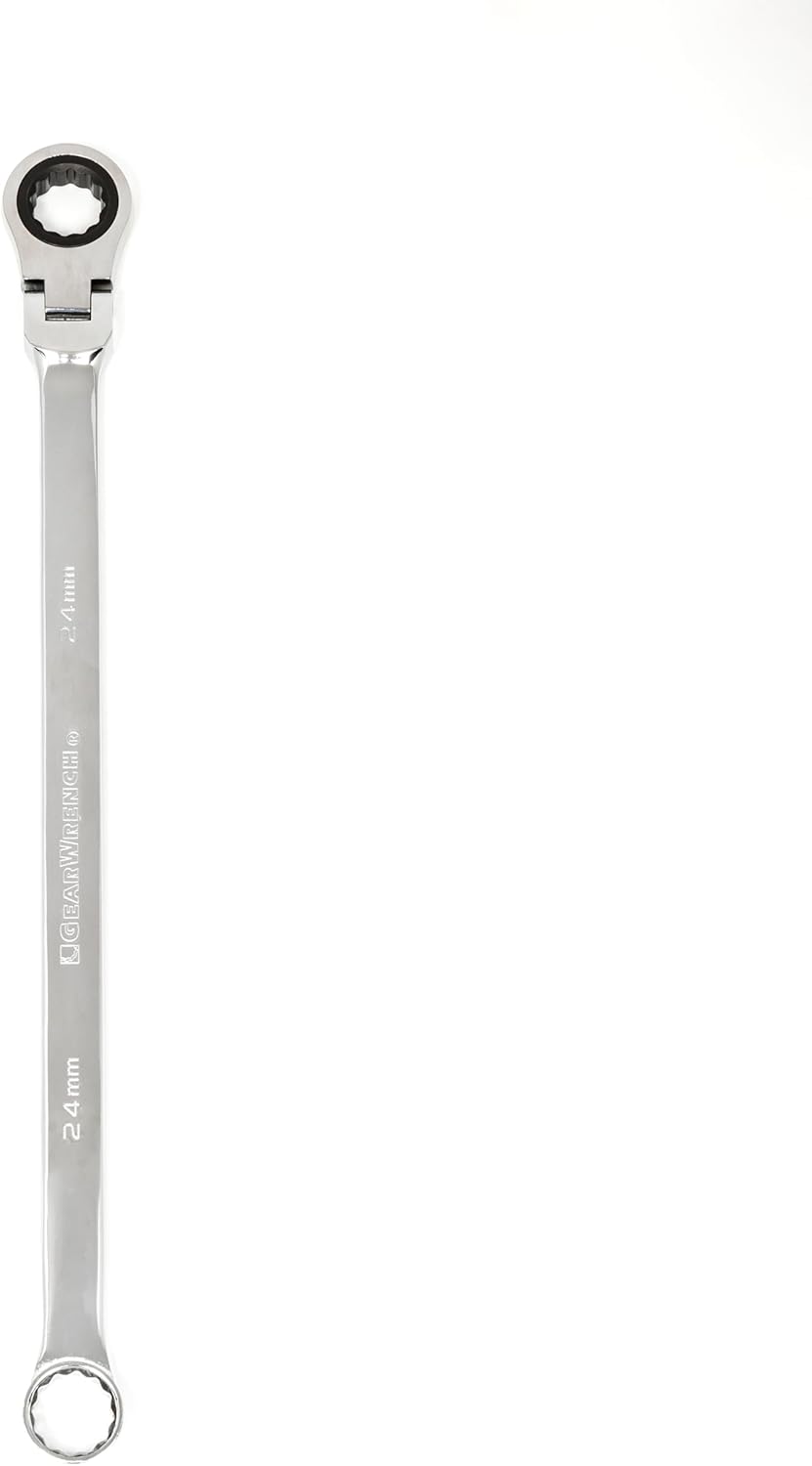GEARWRENCH GearBox 12 Pt. XL Flex Head Double Box Ratcheting Wrench, 24mm - 86024