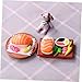 ULDIGI 4pcs Simulated Japanese Sushi Food Decor Japandi Decor Dollhouse Miniatures Simulation Food Decor Potted Plants Artificial Decor Miniature Foods Decor Sushi Ornaments Desktop PVC