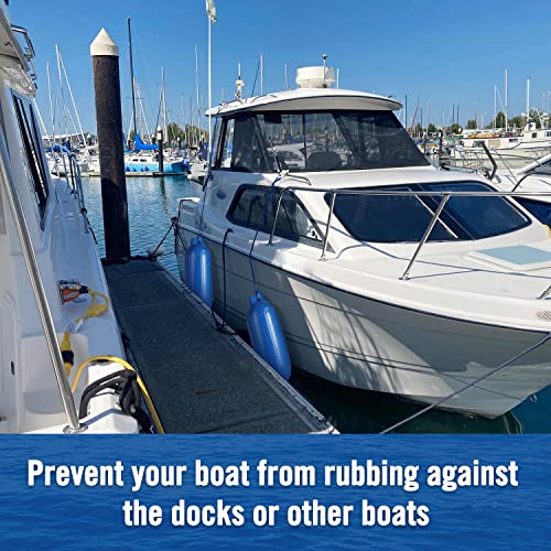Image of Affordura Boat Fender 4 Pack Boat Bumpers Fenders with 4 Ropes