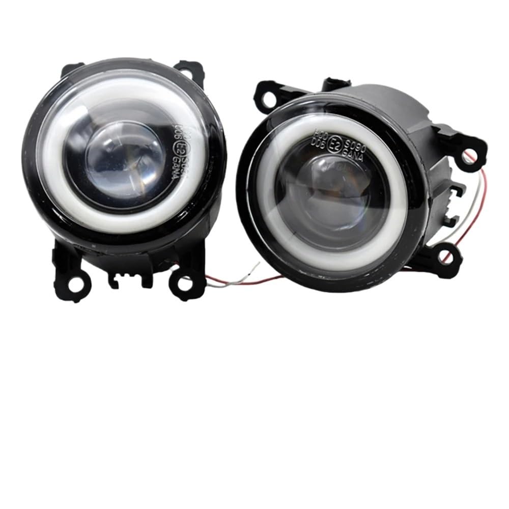 2 szt. Samochód prawy lewy światło przeciwmgielne pierścień Angel Eye lampa do jazdy dziennej DRL wysoka jasność dla WRX 2015 2016(HZ-F-LENS-W)