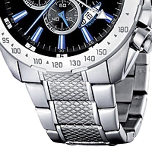 Miniatura 5 de Festina F164883 Reloj de cuarzo de acero inoxidable plateado para hombre con esfera negra Plateado Reloj de cuarzo