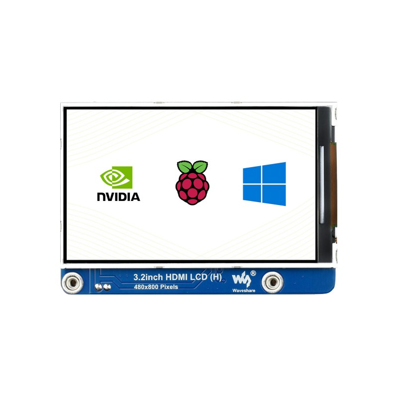 Waveshare 3.2inch HDMI IPS LCD Display (H) Fits Raspberry Pi/Jetson Nano/PC, 480×800, No Touch Screen, Adjustable Brightness-image-34